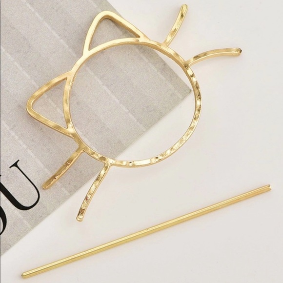 3/$30 Cat & Whiskers Hair Pin - Picture 4 of 5